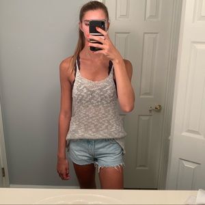 Grey Knit Tank Top